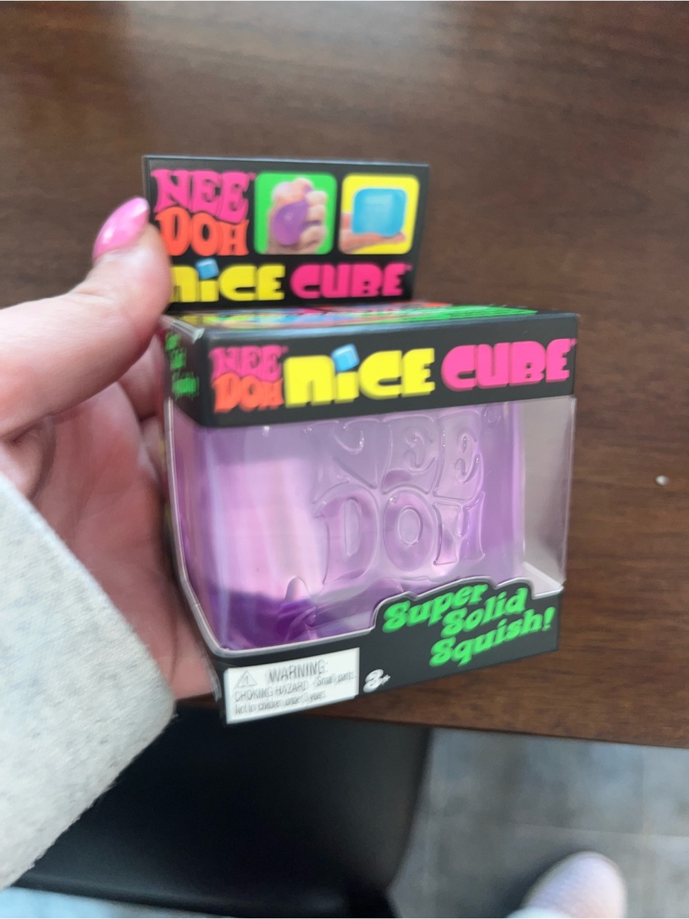Purple Nice Cube Squishy Stress Toy Needoh